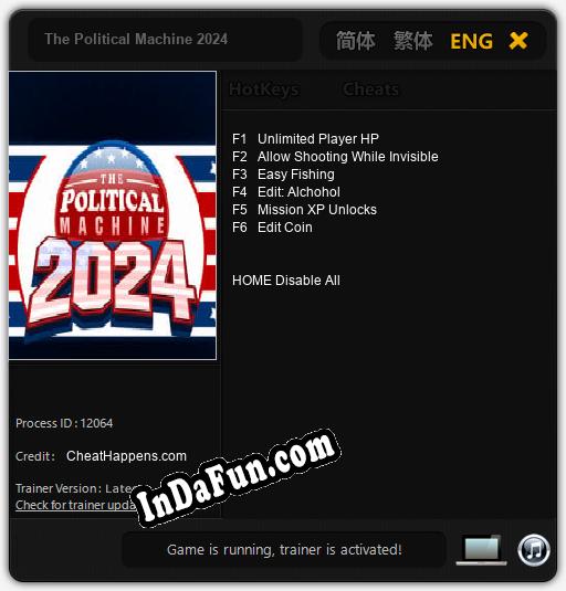 The Political Machine 2024: Trainer +6 [v1.8]
