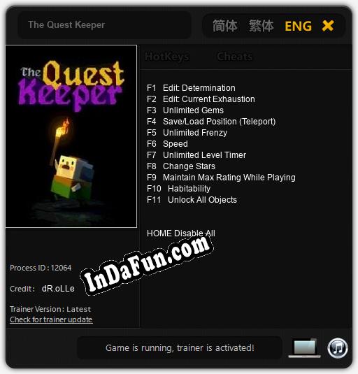 The Quest Keeper: Trainer +11 [v1.6]