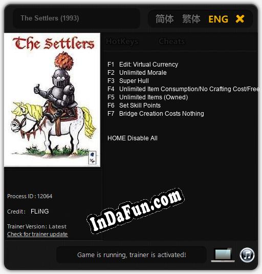 The Settlers (1993): Cheats, Trainer +7 [FLiNG]