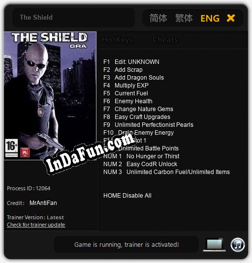 The Shield: Trainer +15 [v1.2]