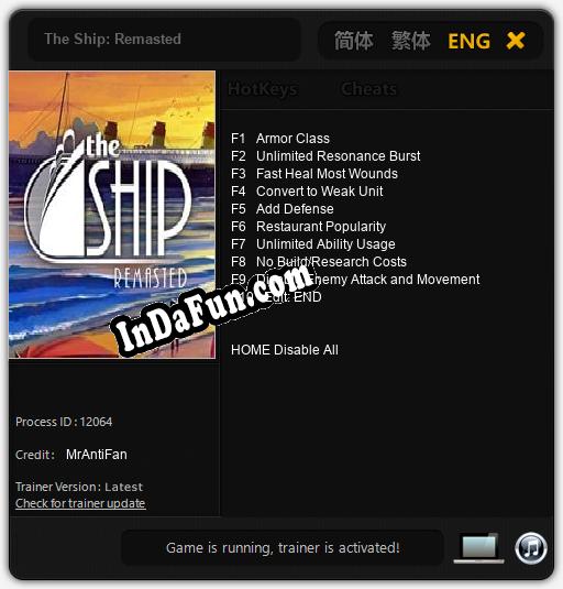 Trainer for The Ship: Remasted [v1.0.6]