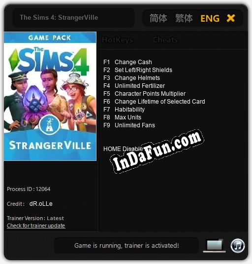 The Sims 4: StrangerVille: Cheats, Trainer +9 [dR.oLLe]