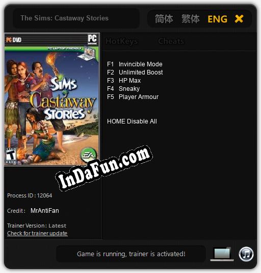 The Sims: Castaway Stories: Trainer +5 [v1.4]