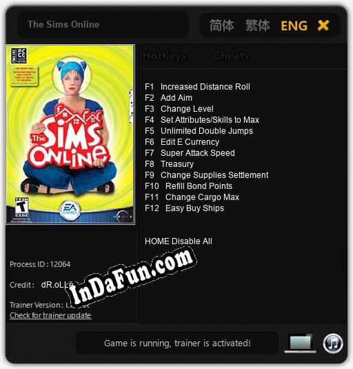 The Sims Online: TRAINER AND CHEATS (V1.0.29)