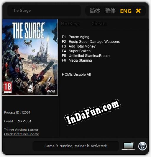 Trainer for The Surge [v1.0.1]