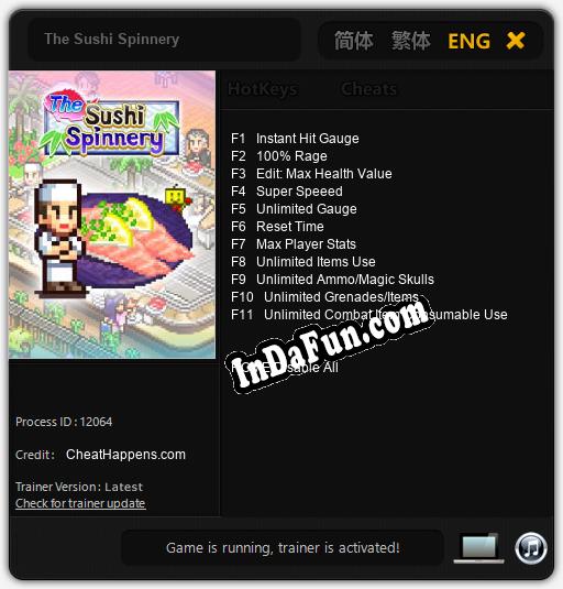 The Sushi Spinnery: TRAINER AND CHEATS (V1.0.99)