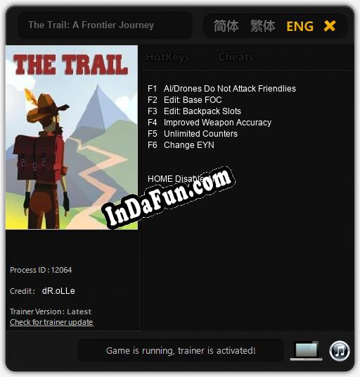 The Trail: A Frontier Journey: Trainer +6 [v1.3]