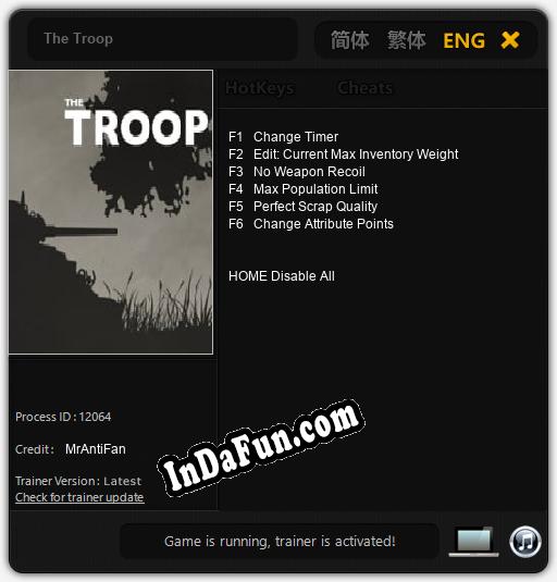 The Troop: Cheats, Trainer +6 [MrAntiFan]