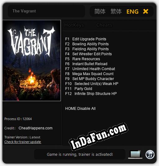 The Vagrant: Cheats, Trainer +12 [CheatHappens.com]