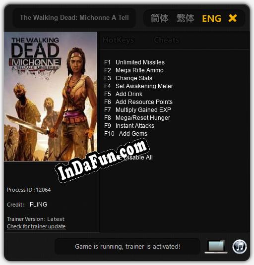 The Walking Dead: Michonne A Telltale Games Mini-Series: Trainer +10 [v1.4]