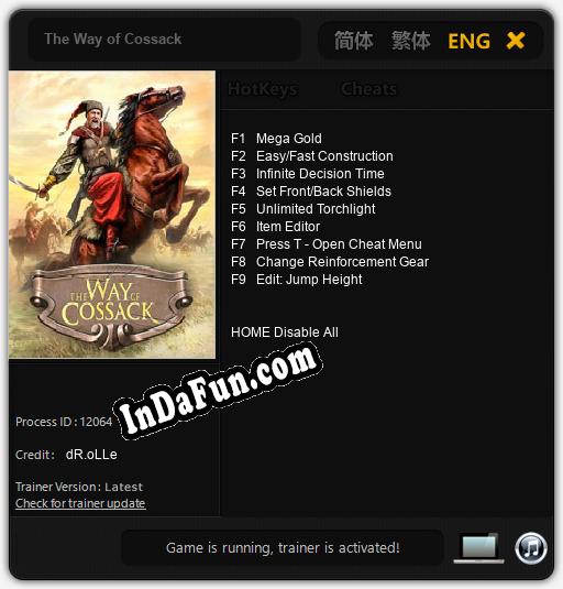The Way of Cossack: Cheats, Trainer +9 [dR.oLLe]