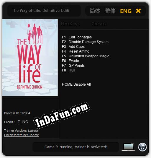 The Way of Life: Definitive Edition: Trainer +8 [v1.1]