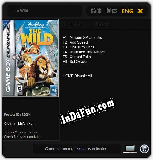 The Wild: TRAINER AND CHEATS (V1.0.59)