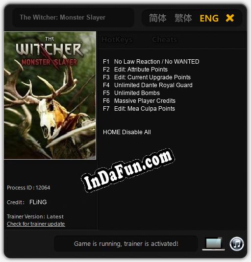 The Witcher: Monster Slayer: Trainer +7 [v1.3]