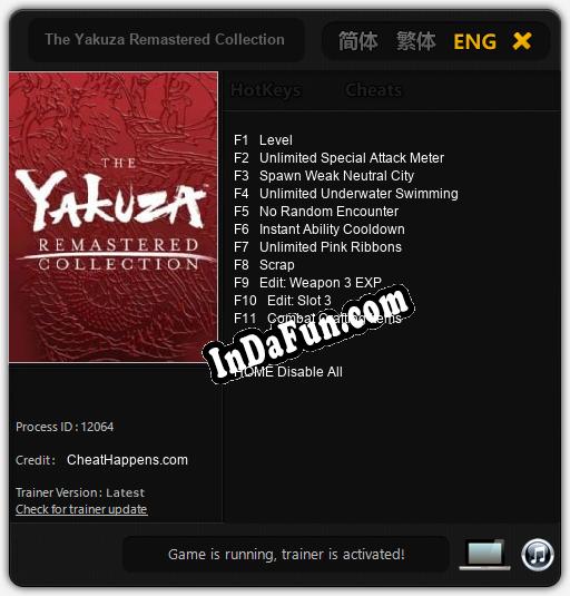 The Yakuza Remastered Collection: Trainer +11 [v1.7]