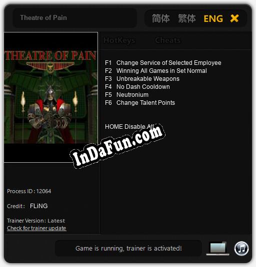 Theatre of Pain: Cheats, Trainer +6 [FLiNG]