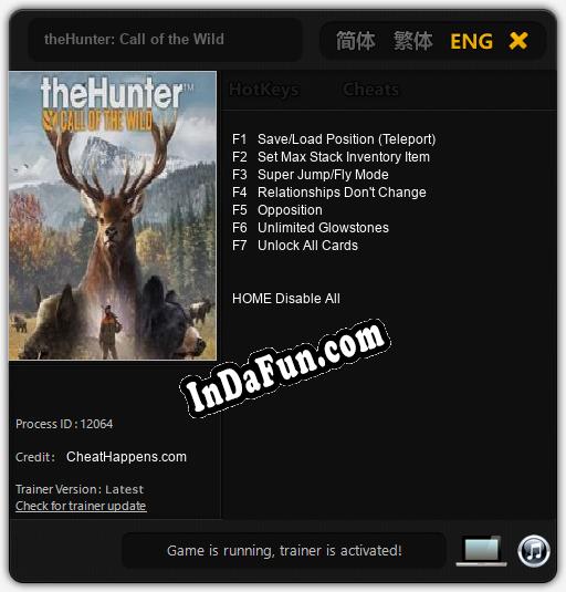 theHunter: Call of the Wild: Trainer +7 [v1.9]