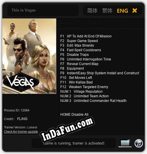 This is Vegas: Cheats, Trainer +15 [FLiNG]