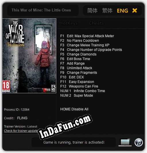 Trainer for This War of Mine: The Little Ones [v1.0.2]