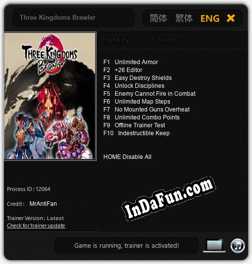 Three Kingdoms Brawler: Trainer +10 [v1.5]