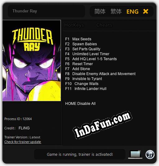 Thunder Ray: Cheats, Trainer +11 [FLiNG]