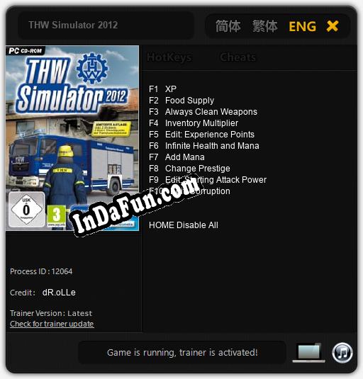 THW Simulator 2012: Cheats, Trainer +10 [dR.oLLe]