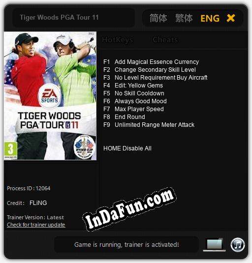 Tiger Woods PGA Tour 11: TRAINER AND CHEATS (V1.0.46)