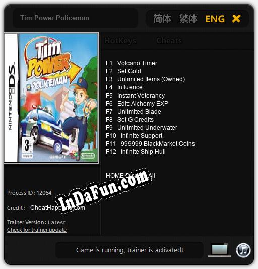 Trainer for Tim Power Policeman [v1.0.6]