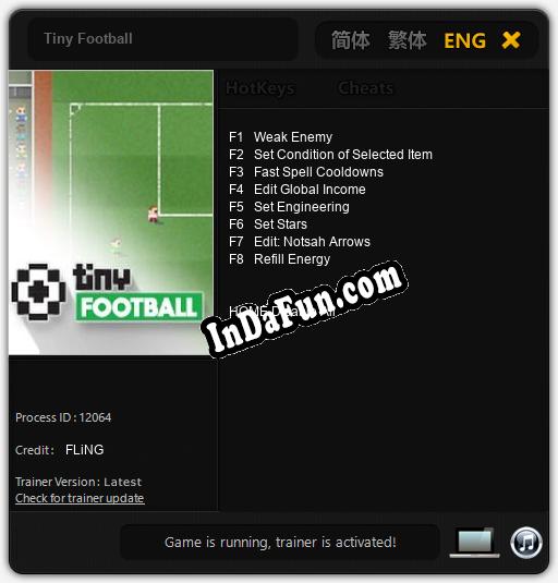 Tiny Football: Cheats, Trainer +8 [FLiNG]