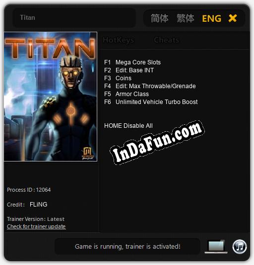 Titan: Trainer +6 [v1.6]