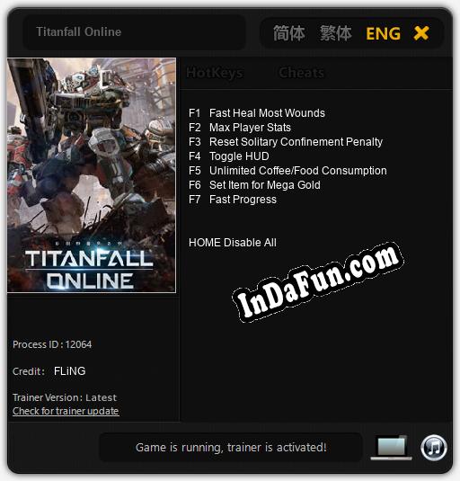 Titanfall Online: Cheats, Trainer +7 [FLiNG]