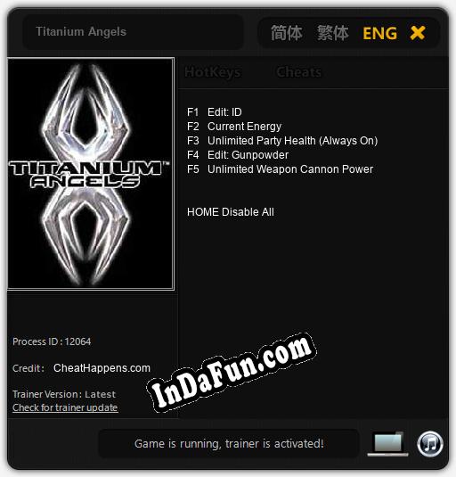Titanium Angels: Trainer +5 [v1.9]