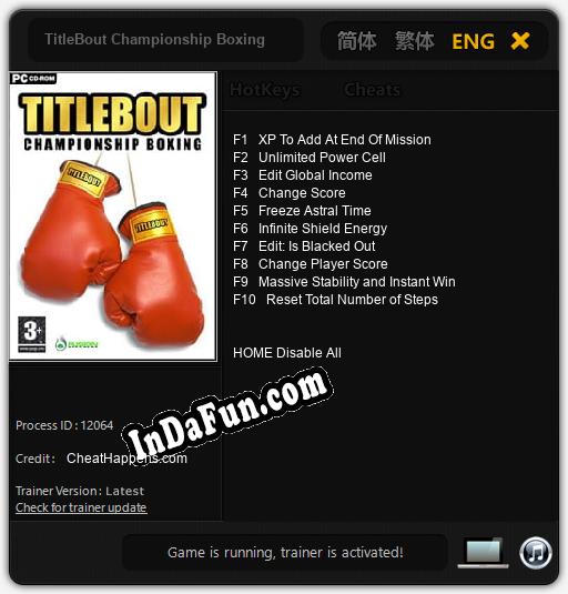 Trainer for TitleBout Championship Boxing [v1.0.1]