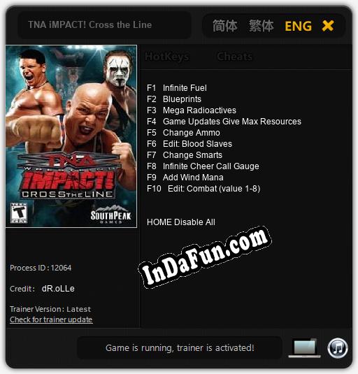 Trainer for TNA iMPACT! Cross the Line [v1.0.5]