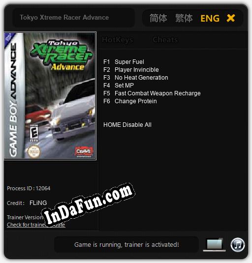 Tokyo Xtreme Racer Advance: Cheats, Trainer +6 [FLiNG]