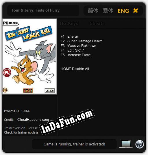 Trainer for Tom & Jerry: Fists of Furry [v1.0.6]