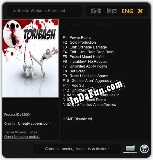 Toribash: Violence Perfected: TRAINER AND CHEATS (V1.0.77)