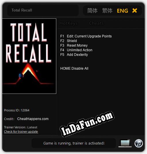 Total Recall: Cheats, Trainer +5 [CheatHappens.com]