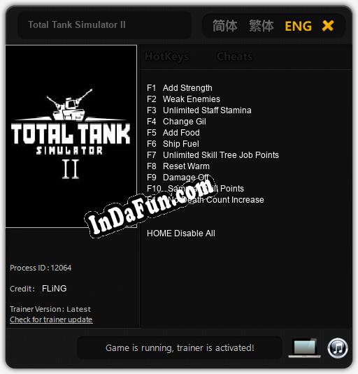 Trainer for Total Tank Simulator II [v1.0.8]