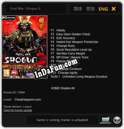 Total War: Shogun 2: TRAINER AND CHEATS (V1.0.10)