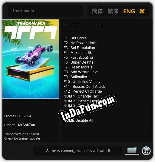 Trackmania: Trainer +15 [v1.6]