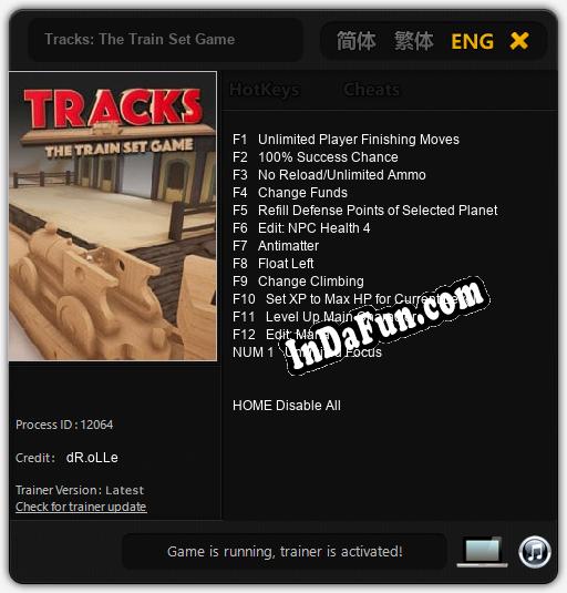 Tracks: The Train Set Game: Trainer +13 [v1.2]
