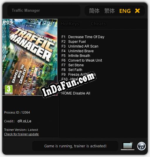 Traffic Manager: Cheats, Trainer +10 [dR.oLLe]