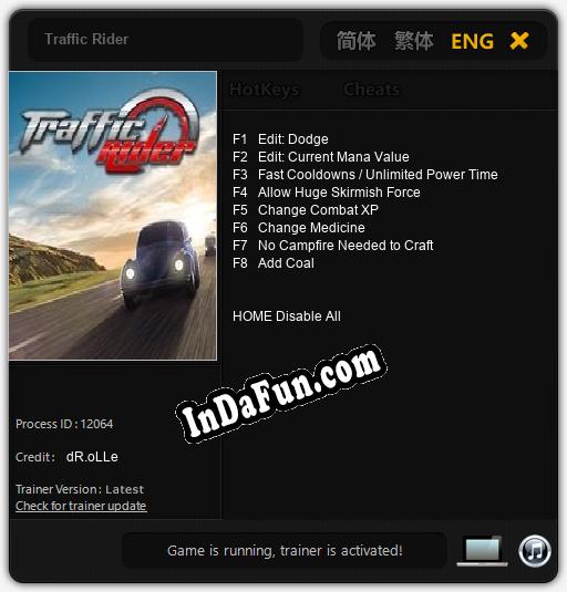 Trainer for Traffic Rider [v1.0.1]