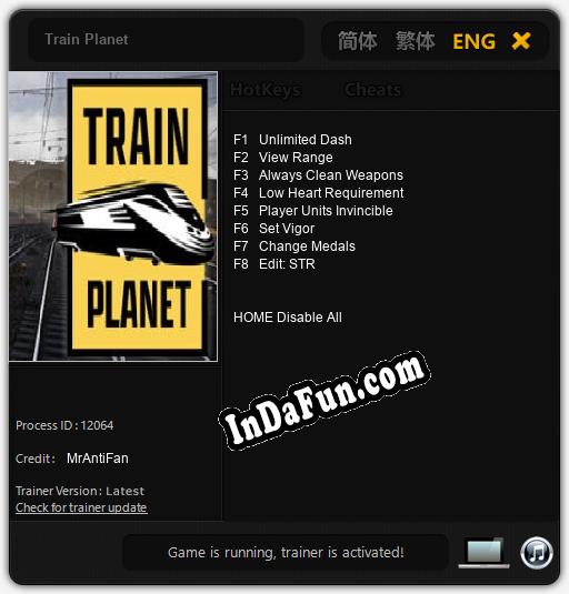 Train Planet: TRAINER AND CHEATS (V1.0.28)
