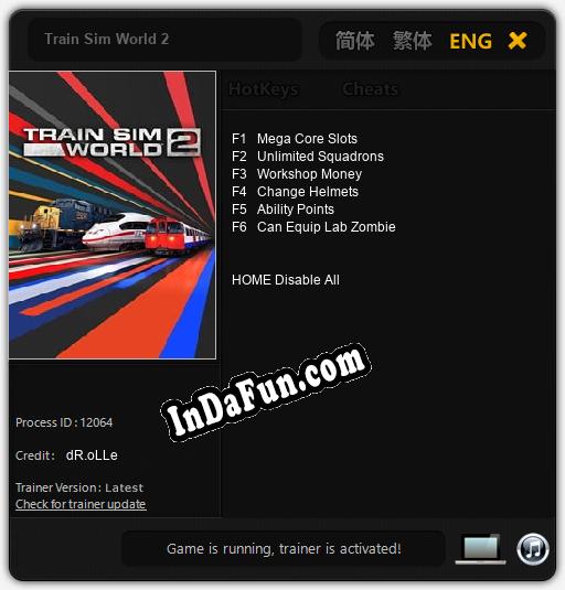 Train Sim World 2: Trainer +6 [v1.6]