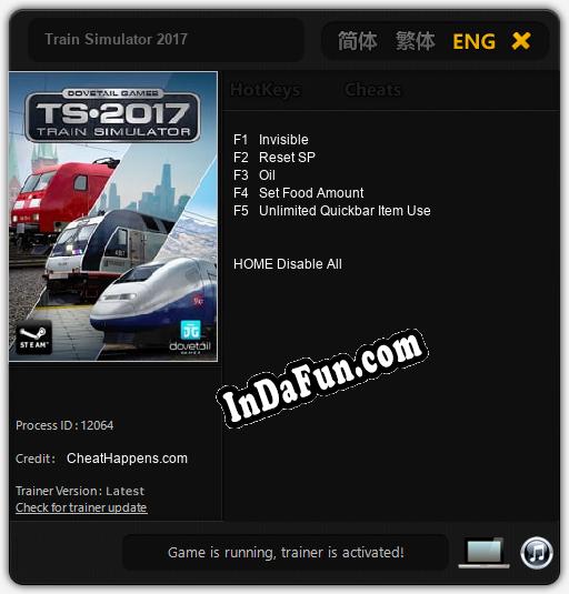 Trainer for Train Simulator 2017 [v1.0.2]