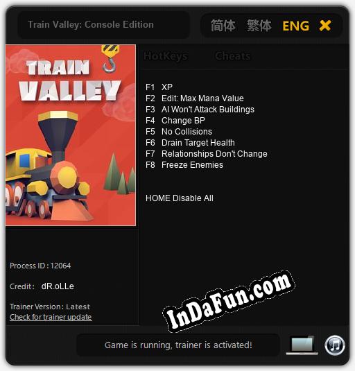 Train Valley: Console Edition: Trainer +8 [v1.1]