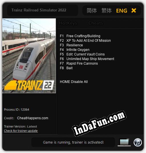 Trainz Railroad Simulator 2022: Cheats, Trainer +8 [CheatHappens.com]