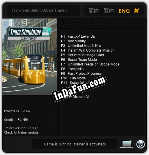 Trainer for Tram Simulator: Urban Transit [v1.0.2]
